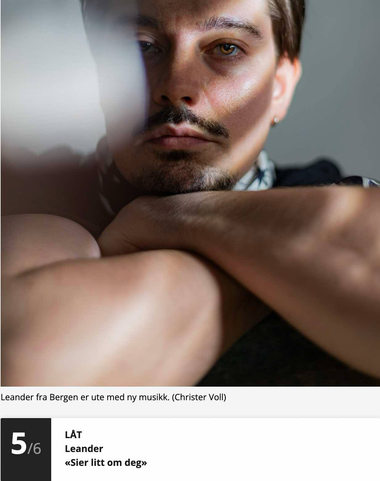 Leander portrait by Christer Voll